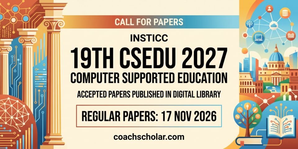 19th International Conference on Computer Supported Education (CSEDU 2027)