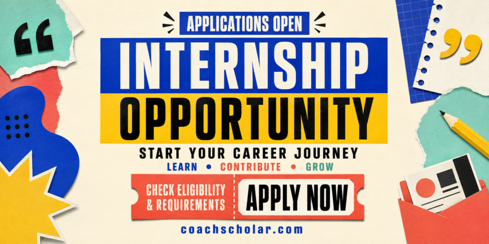 internship applications open banner
