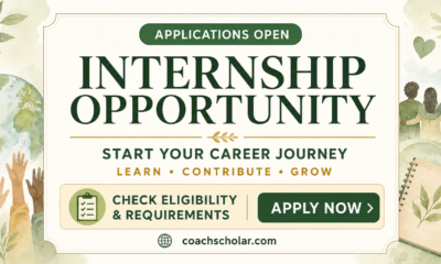 internship applications open banner