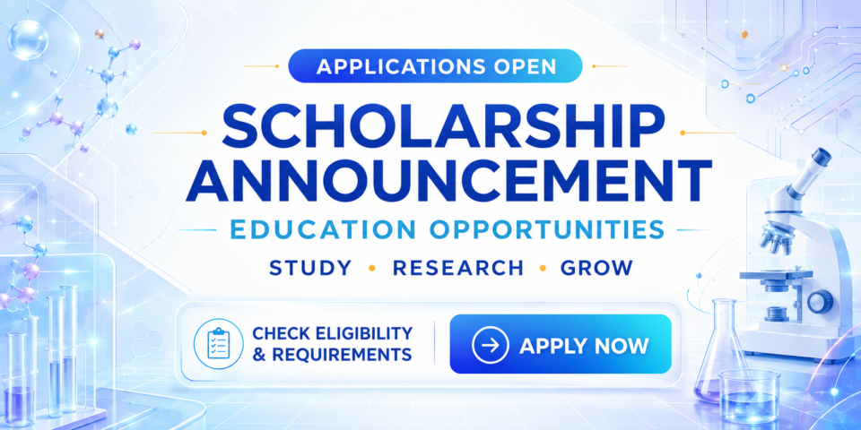 Scholarship applications open banner