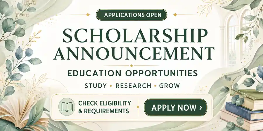 Scholarship applications open banner