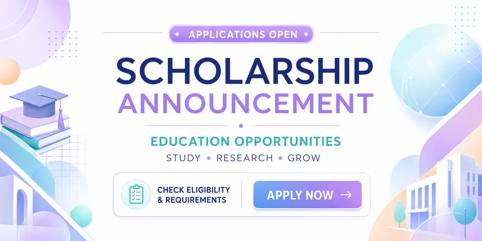 Scholarship applications open banner
