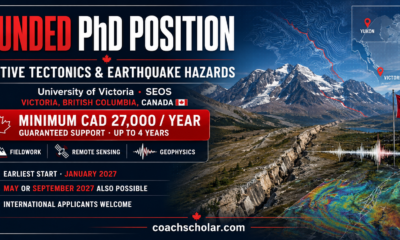 PhD Position in Active Tectonics and Earthquake Hazards